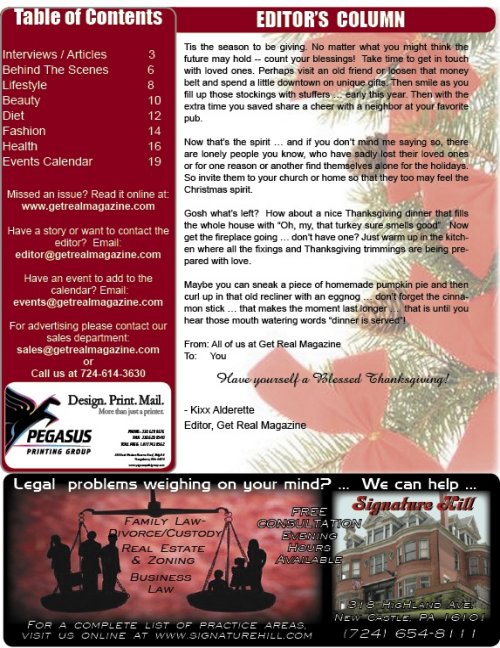 Get Real Entertainment Magazine November 2008 